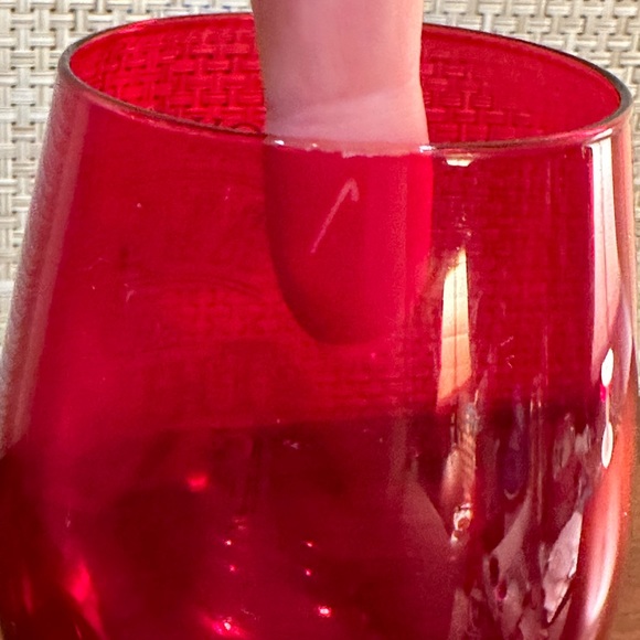🎄🌟HP🌟Red Oversized Funny Christmas Wine Glass by Grassland Roads - Picture 6 of 6